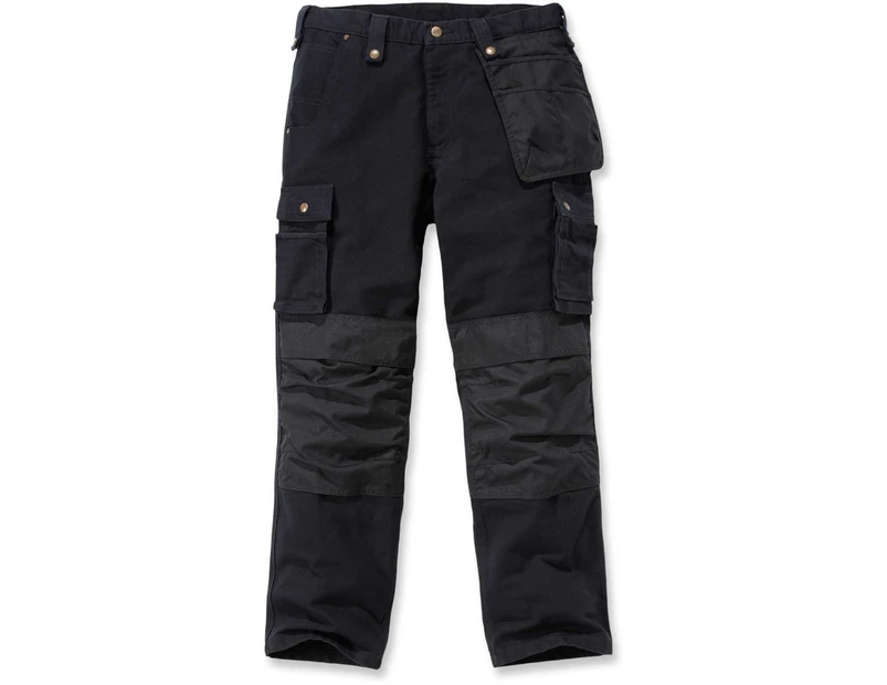 Carhartt Mens Washed Duck Multipocket Durable Cargo Pants Trousers - Black