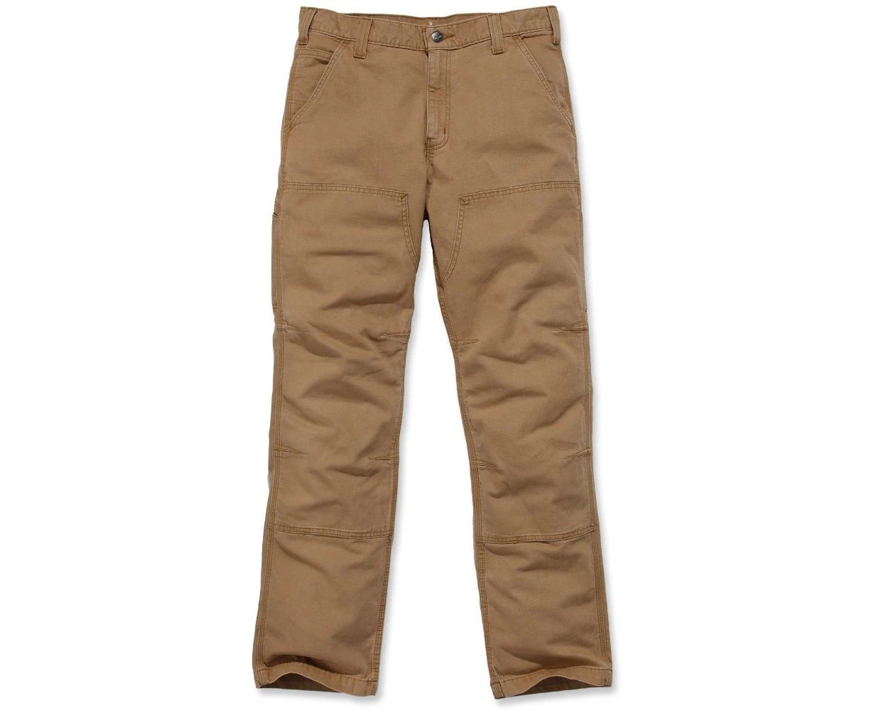 Carhartt Mens Rugged Flex Rigby Dungaree Durable Stretch Trousers - Hickory