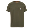 Carhartt Men's Force Cotton Delmont Short Sleeve Tee / T-Shirt / Tshirt - Moss