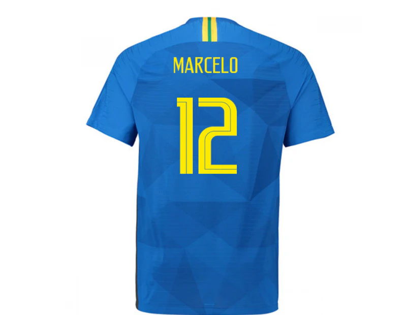 2018-2019 Brazil Away Nike Vapor Match Shirt (Marcelo 12)