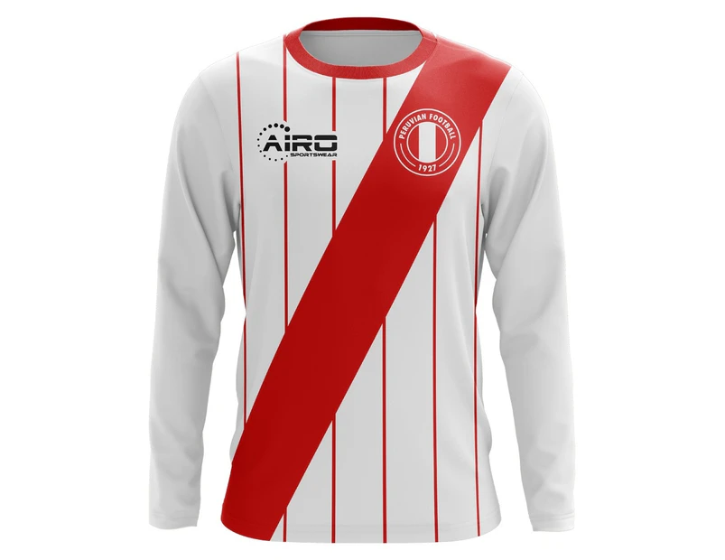 2018-2019 Peru Long Sleeve Home Concept Football Shirt (Kids)