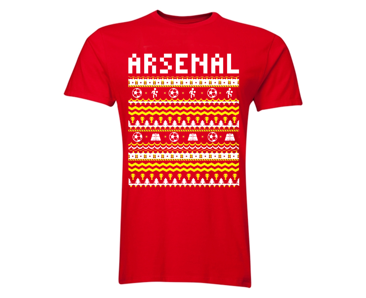 Arsenal Christmas T-Shirt (Red)