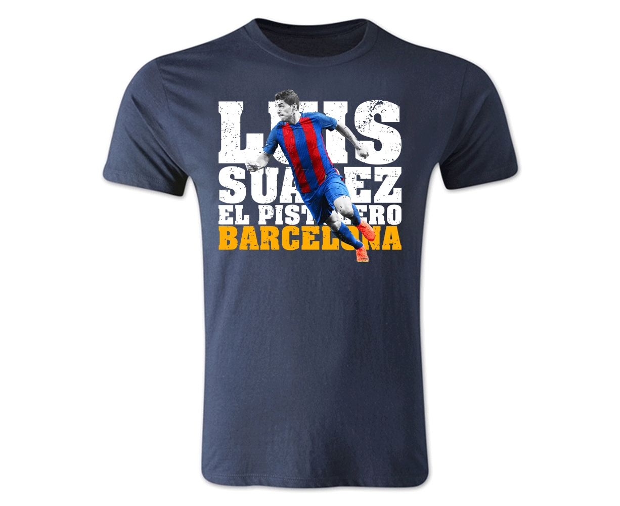 Luis Suarez Barcelona Player T-Shirt (Navy) - Kids