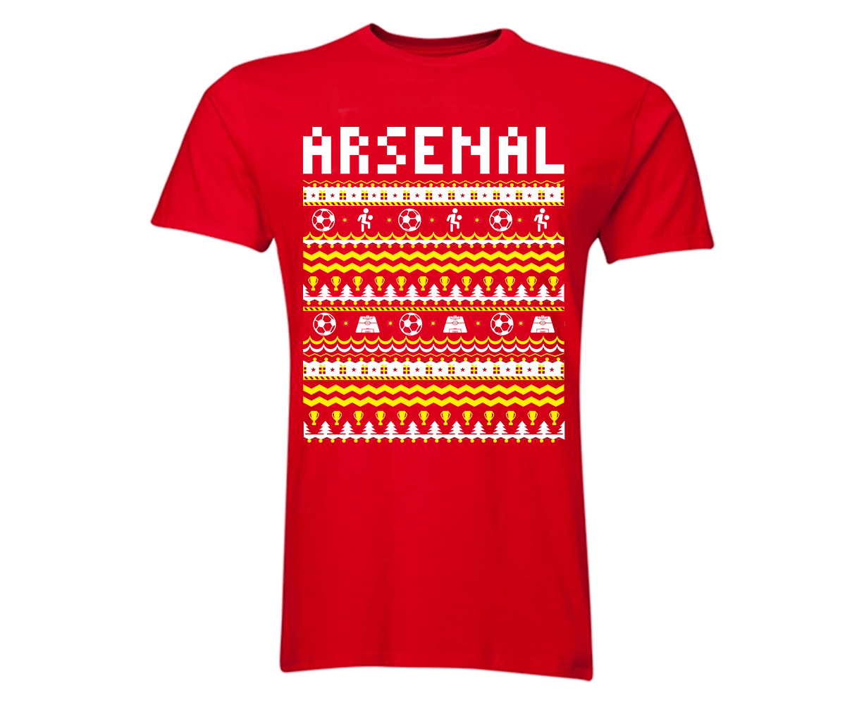 Arsenal Christmas T-Shirt (Red) - Kids