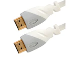 Westinghouse White 3m HDMI Cable 4K 3D Ultra HD Gold Plated for TV DVD Blu-ray