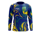 2018-2019 Brazil Long Sleeve Away Concept Football Shirt (Kids)