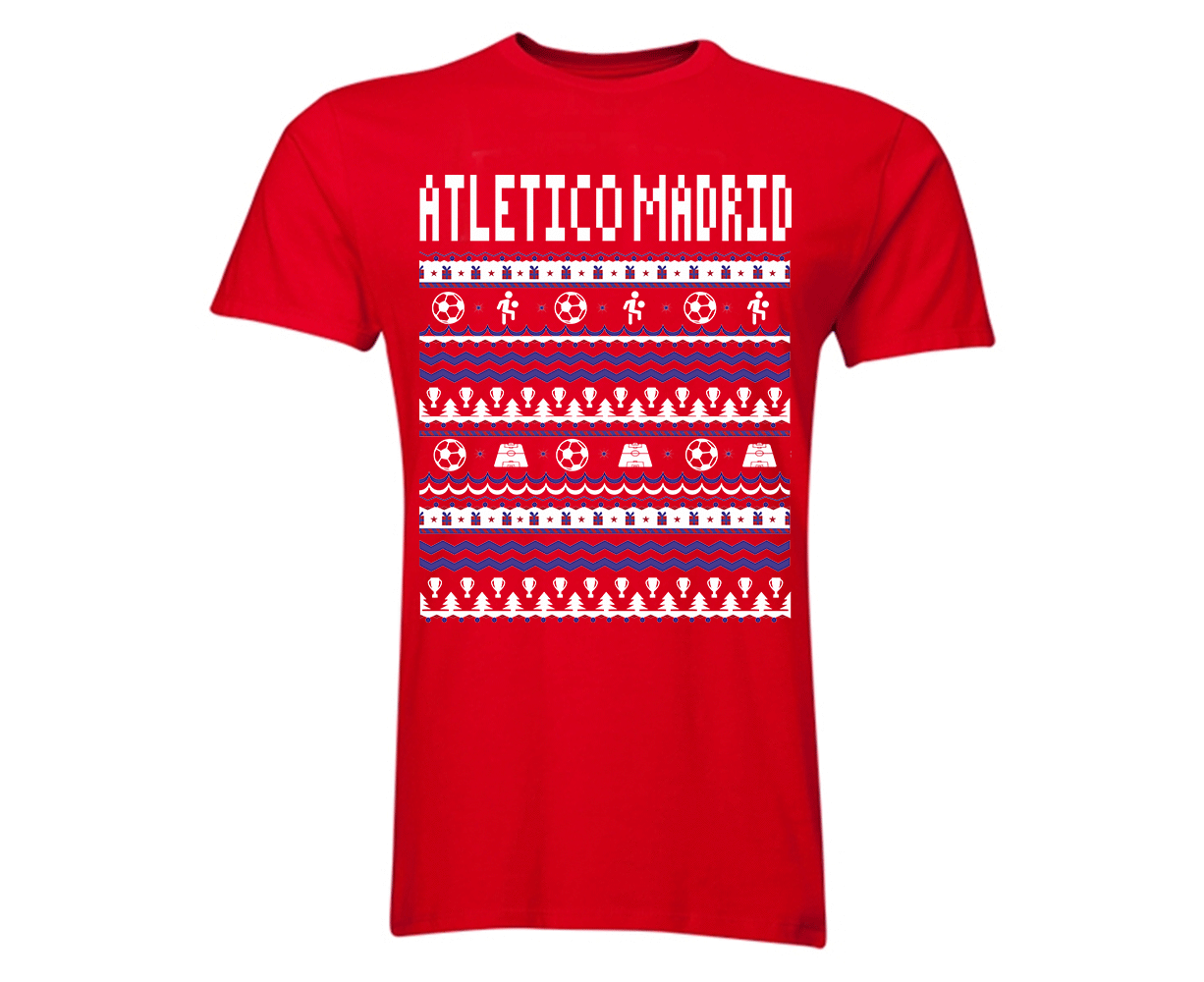 Atletico Madrid Christmas T-Shirt (Red)