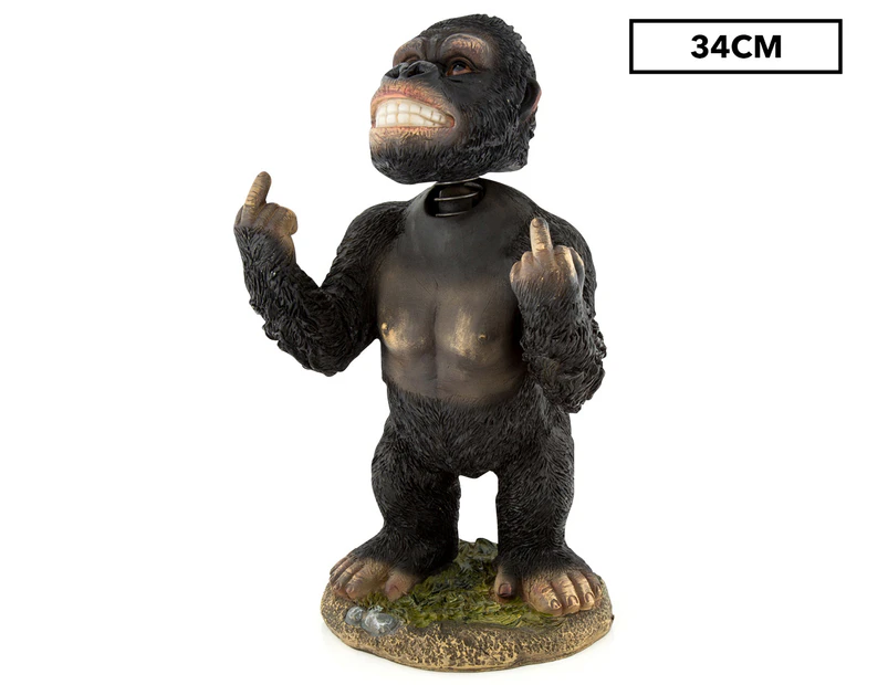 Rude Finger Gorilla Bobble Head - Multi
