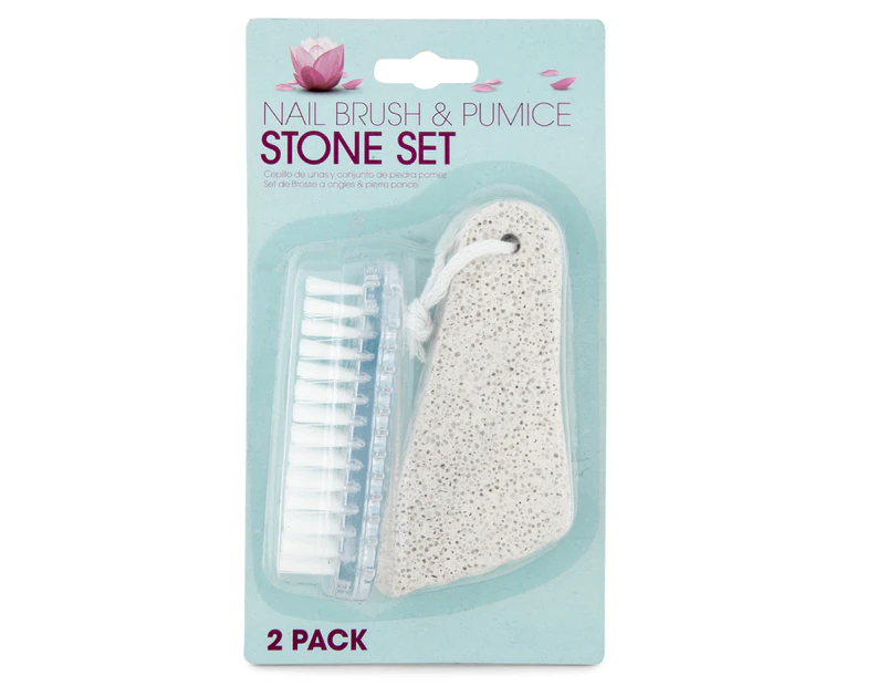 Nail Brush & Pumice Stone Set