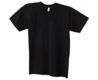 American Apparel Mens Fine Jersey Short Sleeve 100% Cotton T-Shirt - Black