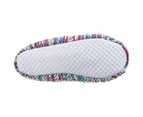 Divaz Womens/Ladies Divaz Morzine Knitted Slip On Fluffy Sock Slippers - Pink