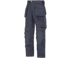 Snickers Mens Cool Twill Lightweight Durable Reinforced Work Trousers - Navy