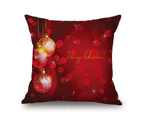 Merry Christmas on Cotton & Linen Pillow Cover Pillow Case Cushion Cover 89323