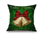 Merry Christmas on Cotton & Linen Pillow Cover Pillow Case Cushion Cover 89328