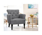 Artiss Armchair Lounge Chair Wingback - Grey