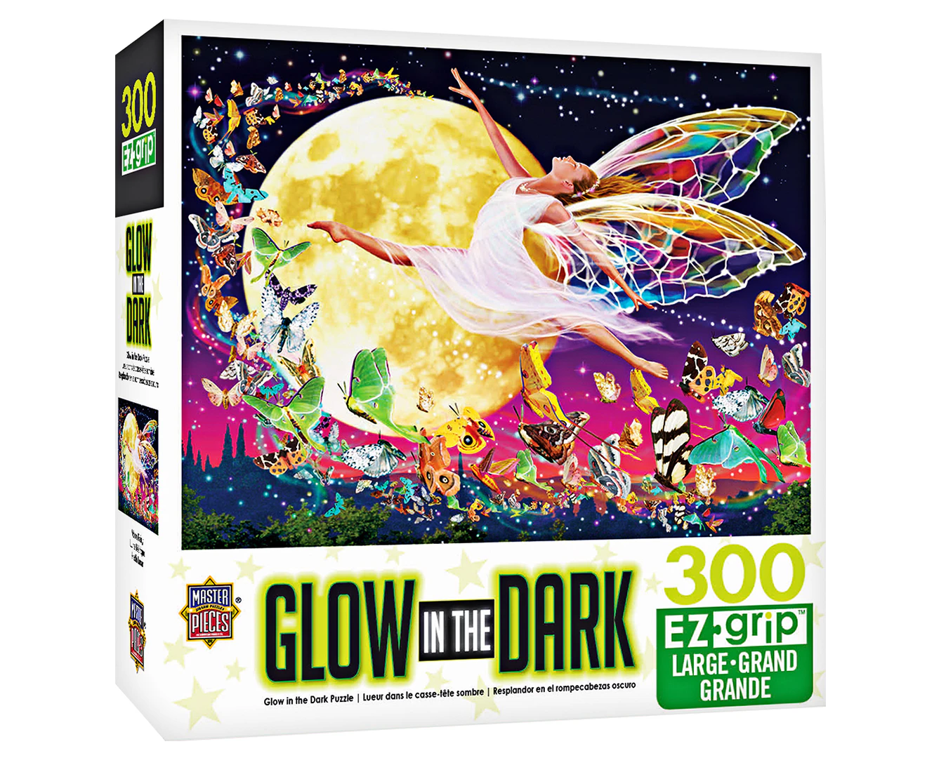 300pc Masterpieces Glow in the Dark Moon Fairy Ez Grip Jigsaw Puzzle 46x61cm