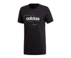 Adidas Men's Essential Linear Tee- Black/White