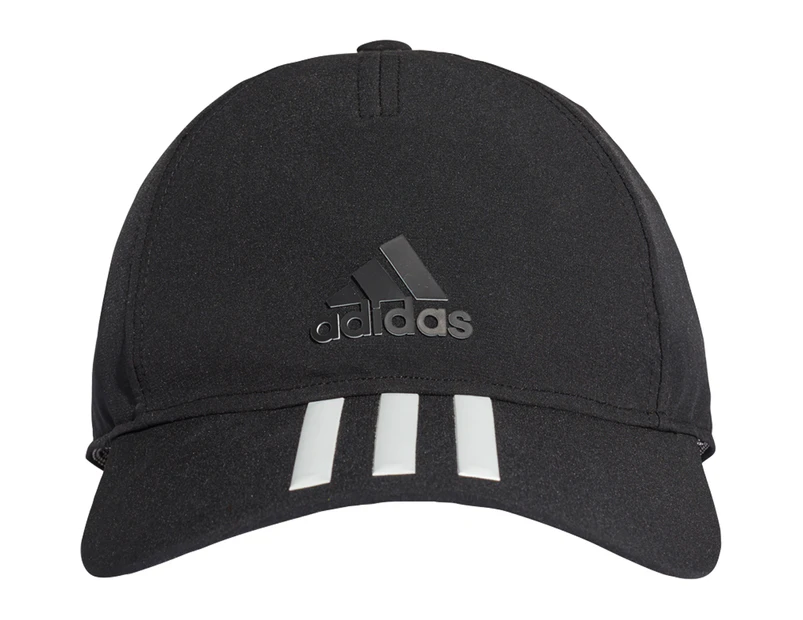 Adidas C40 3-Stripe Climalite Cap - Black/Black/White
