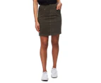 Afends Women's Size 6 Siren Corduroy Skirt - Olive