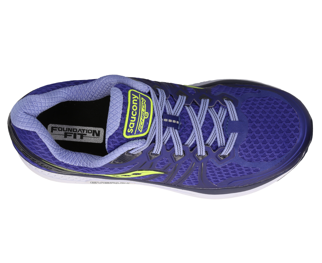 Saucony Women s Echelon 6 Wide Fit D Shoe Navy Citron Catch