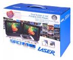 Laser Dual Screen 7-Inch In-Car Portable DVD Player w/ Bonus Pack