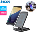 Laser Qi Wireless Charging Stand - Black