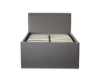 Istyle Selina King Single Trundle Storage Bed Frame Fabric Grey 6