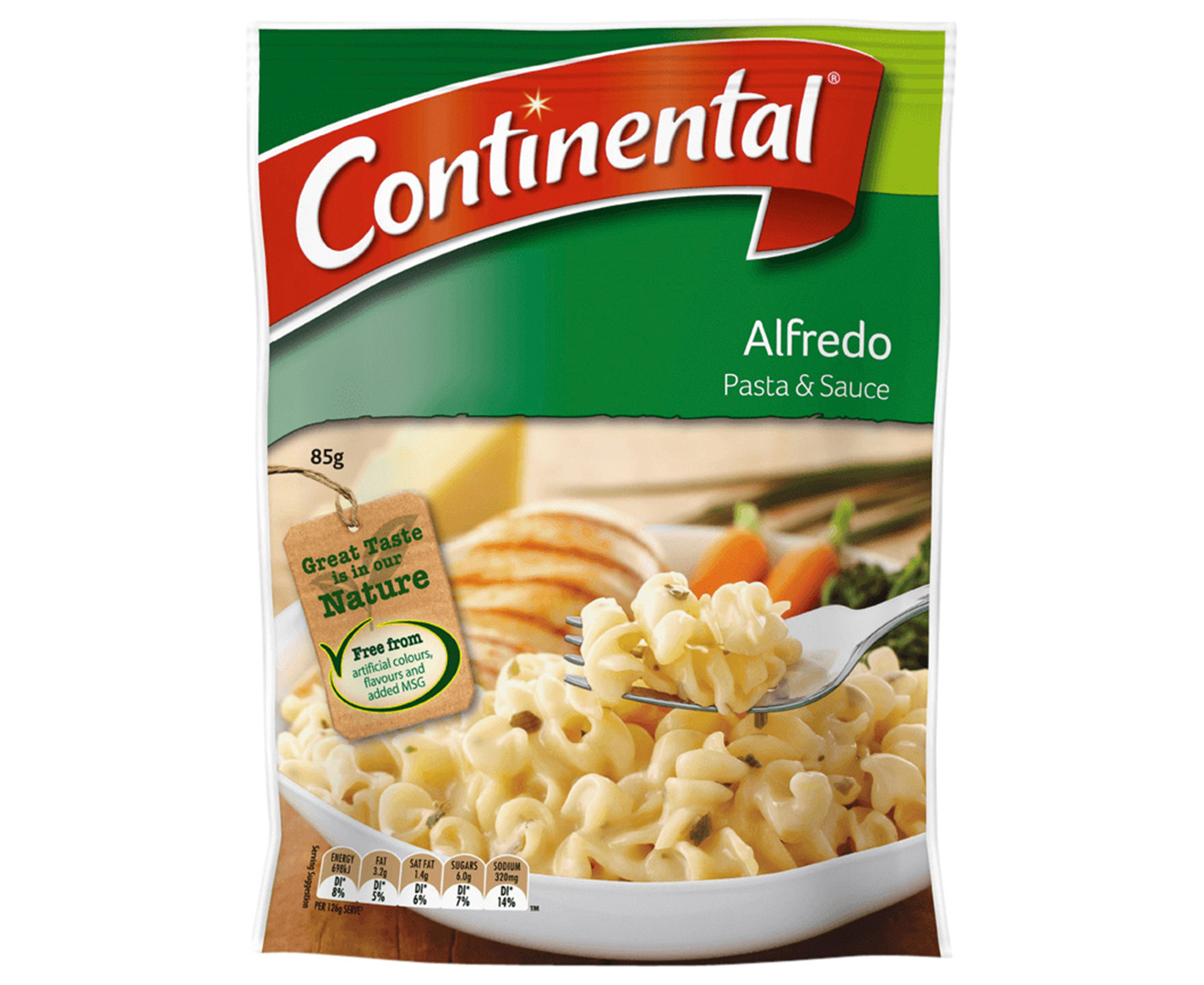 7 x Continental Pasta & Sauce Alfredo 85g | GroceryRun.com.au