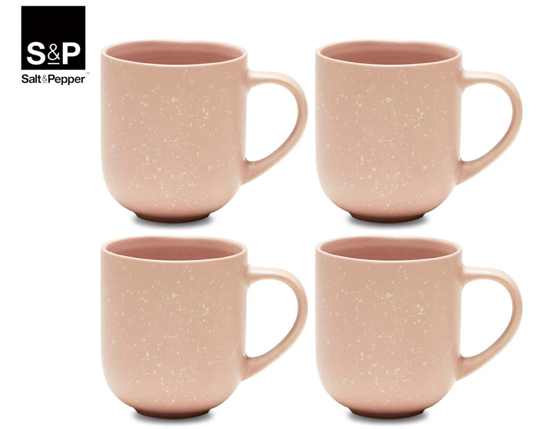 Salt & Pepper Stonewash Mugs 4 Pack  - Pink
