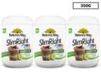 3 x Nature's Way SlimRight High Protein 3-In-1 Chocolate Shake 350g