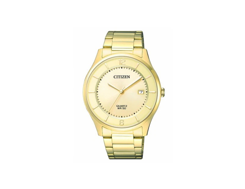 Citizen Men's Gold Watch BD0043-83P Stainless Steel 3 Hands,Date 4974374261533