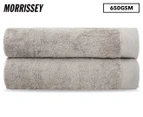 Morrissey Australian Cotton Bath Towel 2-Pack - Stone Grey