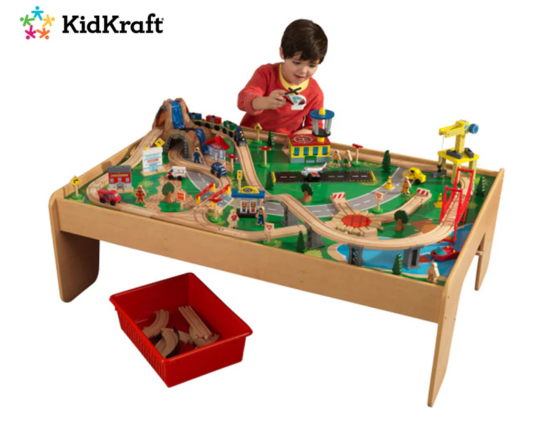 KidKraft Waterfall Mountain Train Table Set