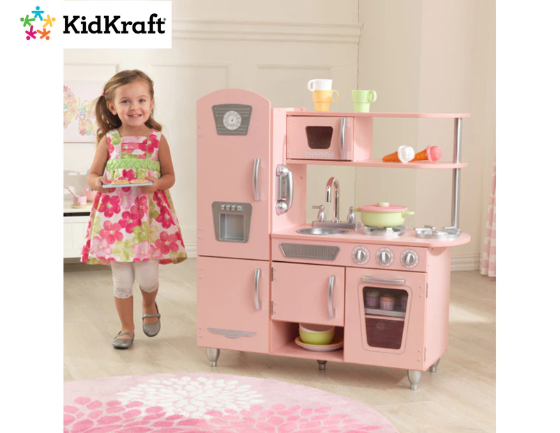 KidKraft Vintage Wooden Kitchen - Pink