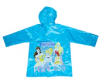 Disney Princess Girls' PVC Raincoat - Blue