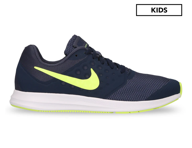 Nike Boys' Grade-School Downshifter 7 Shoe - Thunder Blue/Volt Glow