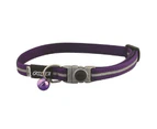 Rogz Alleycat Safeloc Collar Purple