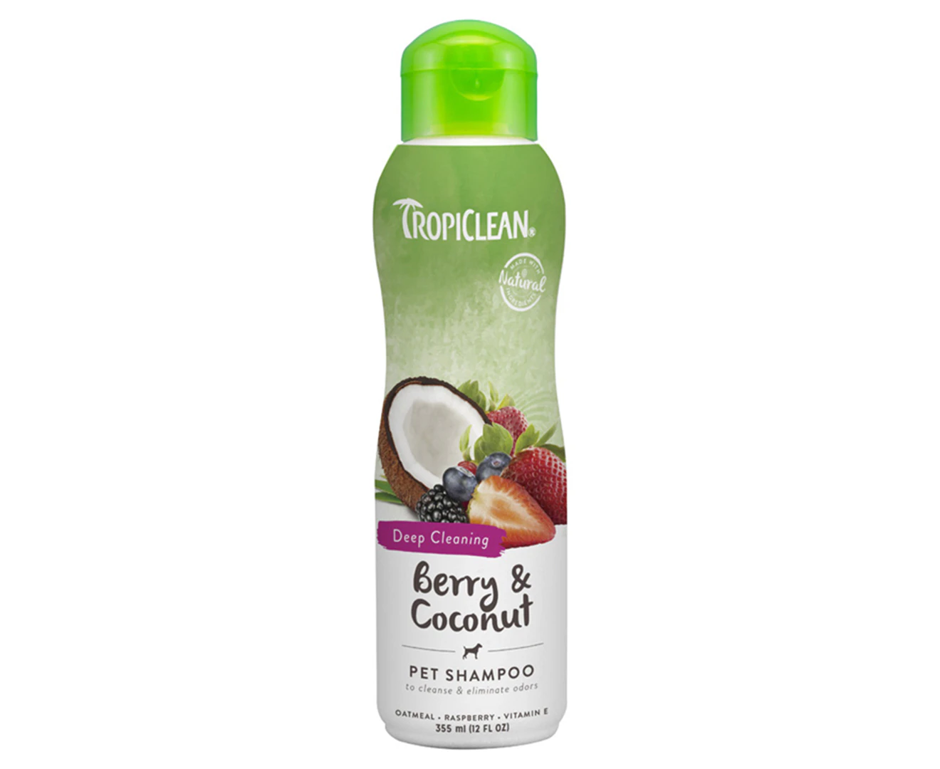 TropiClean Shampoo Berry & Coconut Deep Cleansing 355ml