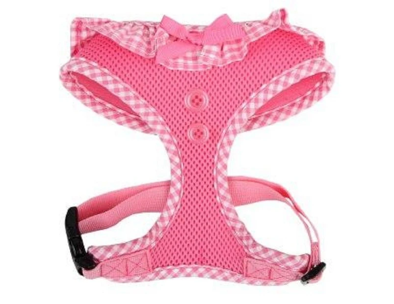Puppia Gingham Harness Pink