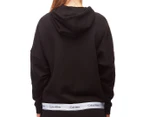 Calvin Klein Women's Modern Cotton Full Zip Hoodie - Black