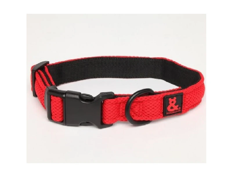 Rufus And Coco Air Mesh Collar Red
