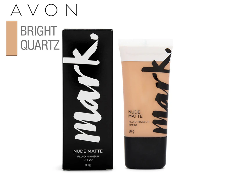 Avon Mark. Nude Matte Fluid Makeup 30g - Bright Quartz