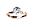 One In A Million Solitaire Ring Embellished with Swarovski crystals