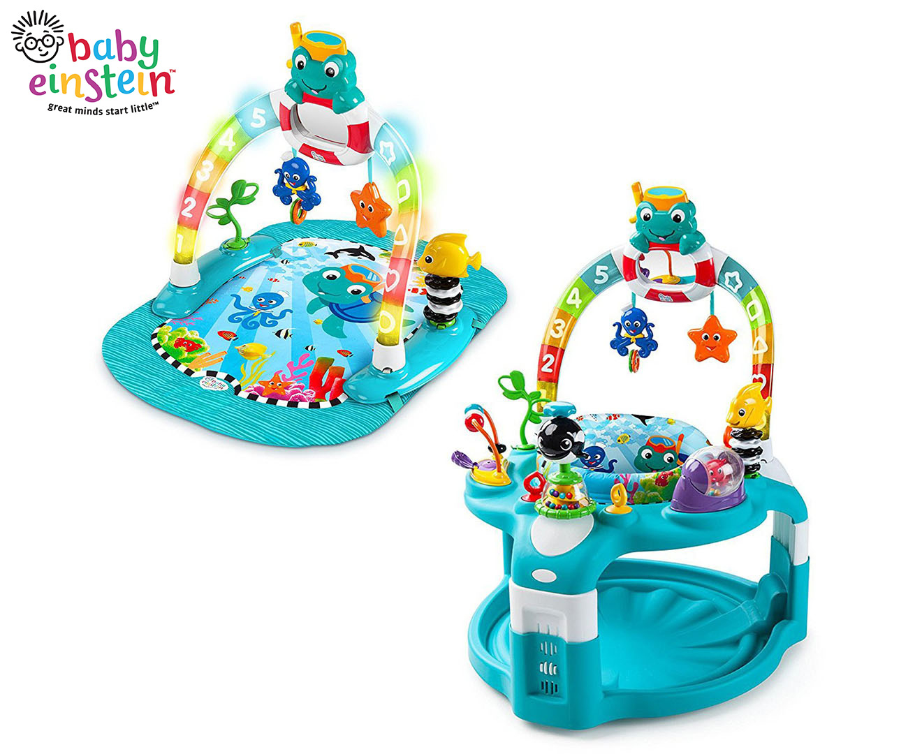 Baby Einstein 2 In 1 Lights Sea Activity Gym Saucer Catch Com Au