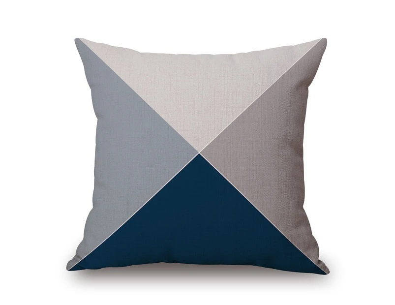 Color Matching Geometry Cotton & linen Pillow Cover 92278
