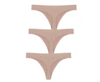 Seamless G String - Stretch Comfort 3 Pack - Nude