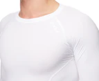2XU Men's Long Sleeve Compression Top - White