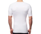 2XU Men's Tall Elite Short Sleeve Compression Top - White