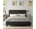 Istyle Chester King Bed Frame Fabric Charcoal 1