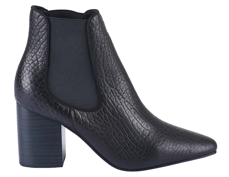 Sol Sana Women's Seth Leather Boot - Black Elephant